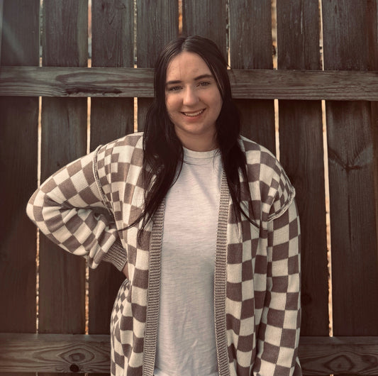 The Rodeo Check Cardigan