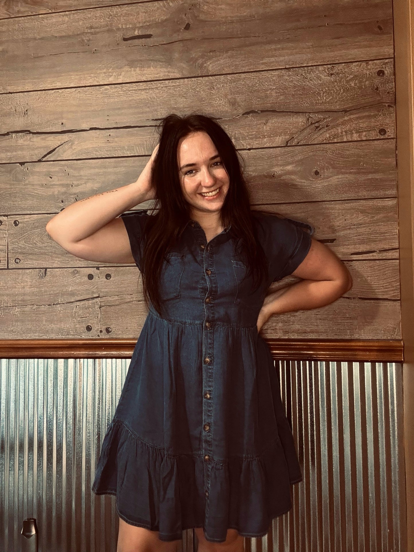 The Dusty Denim Dress